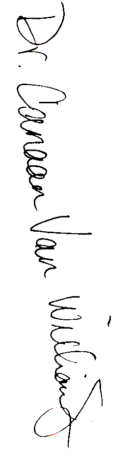 Signature of Dr. Canaan Van Williams